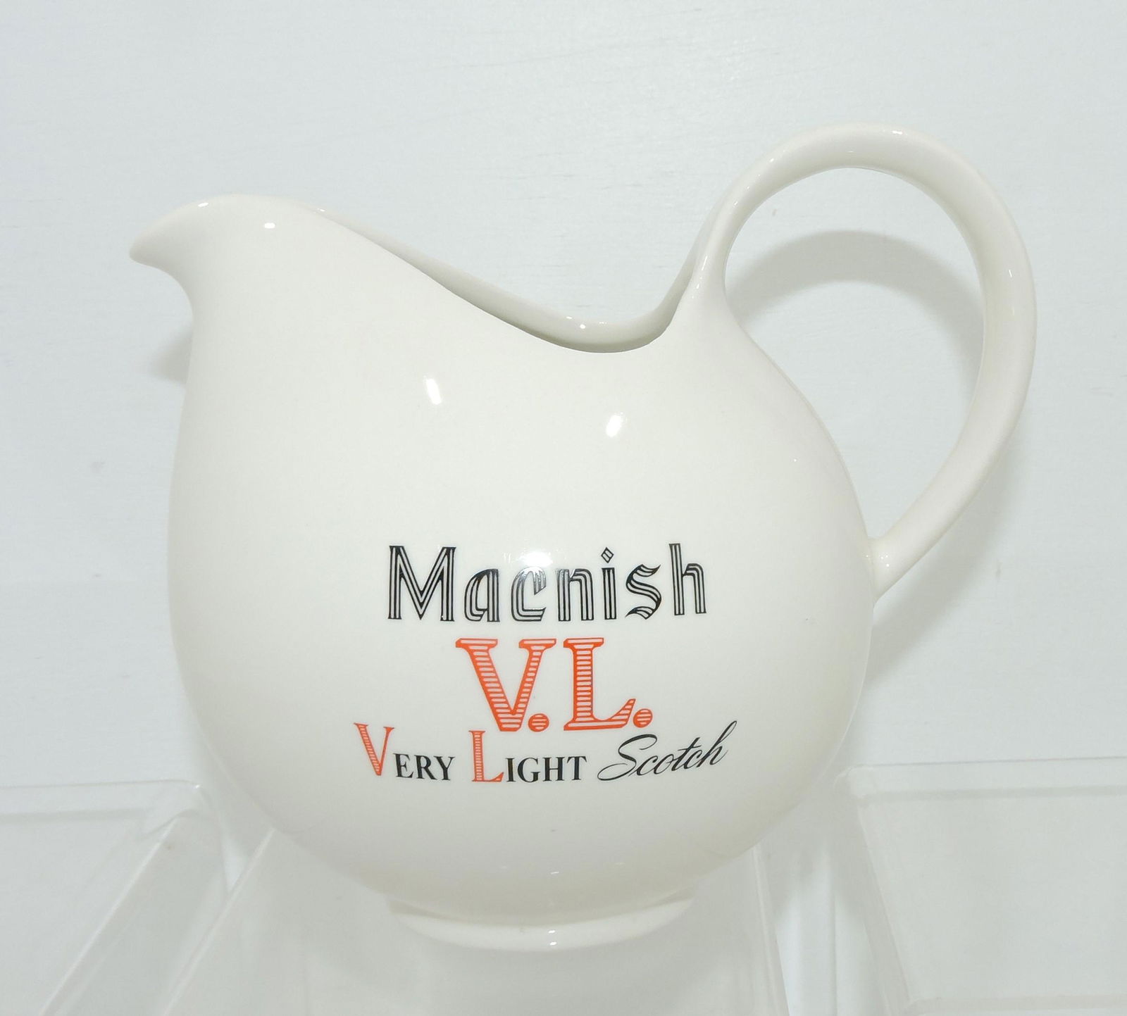Hall China advertising pitcher, Macnish VL (1 of 1)