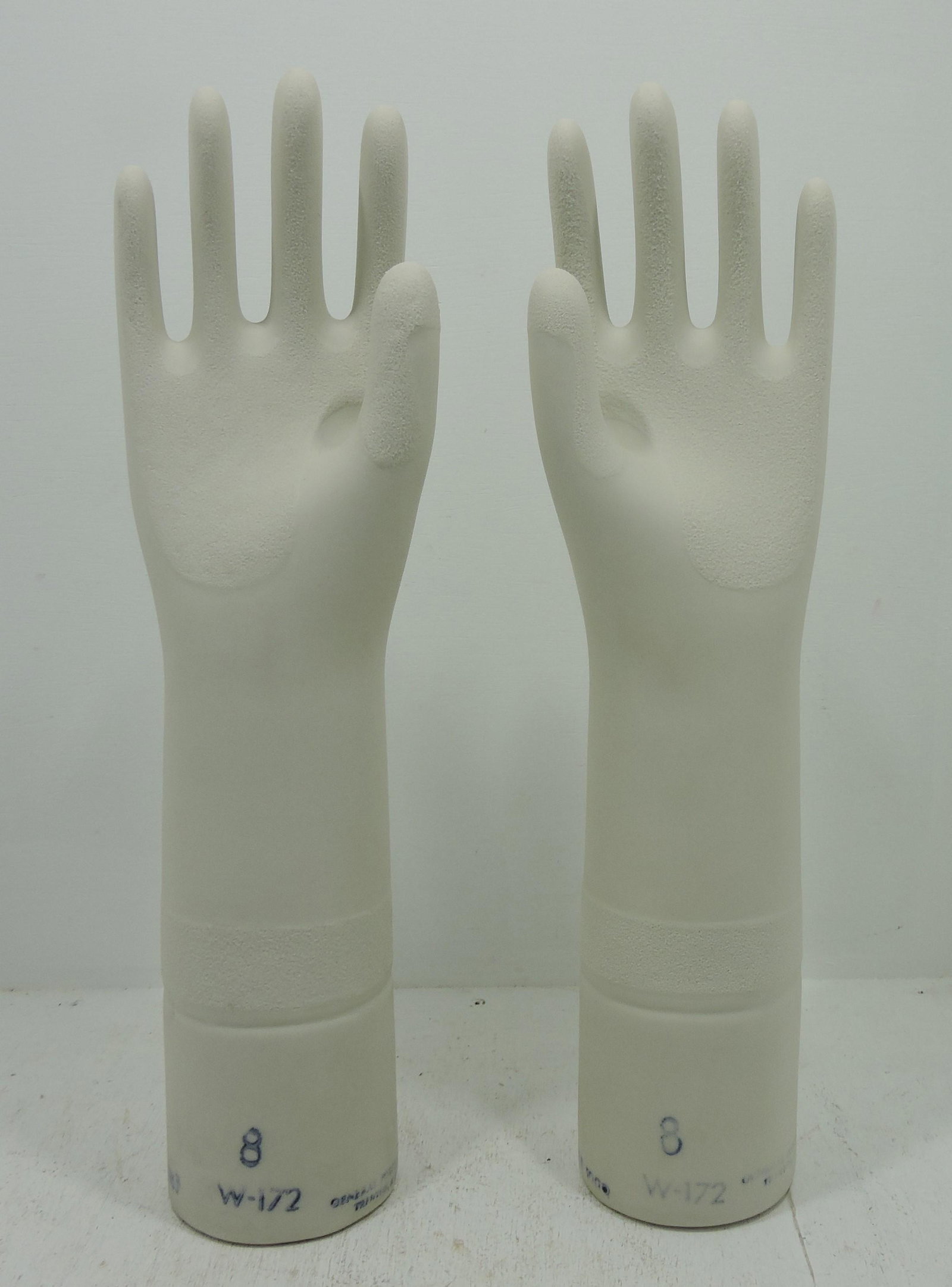 General Porcelain Trenton NJ pair of glove: molds, 16"