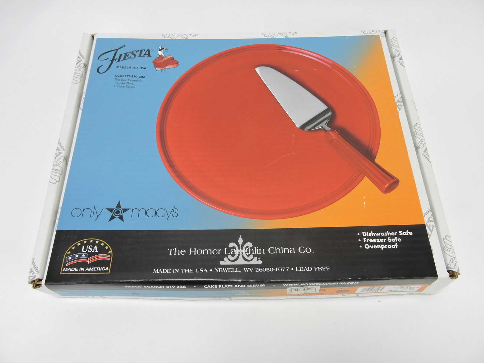 Fiesta Post 86 cake plate and server, (1 of 1)