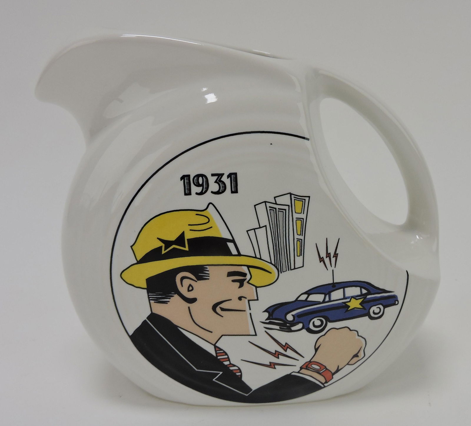 Fiesta Post 86 disc juice pitcher, white, (1 of 1)