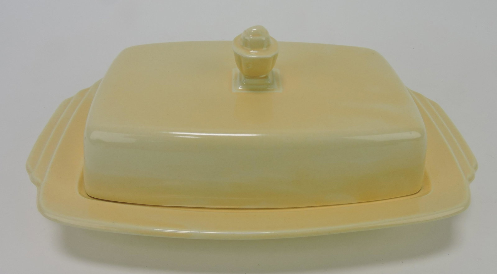 Riviera Century 1/2 pound butter dish,: ivory