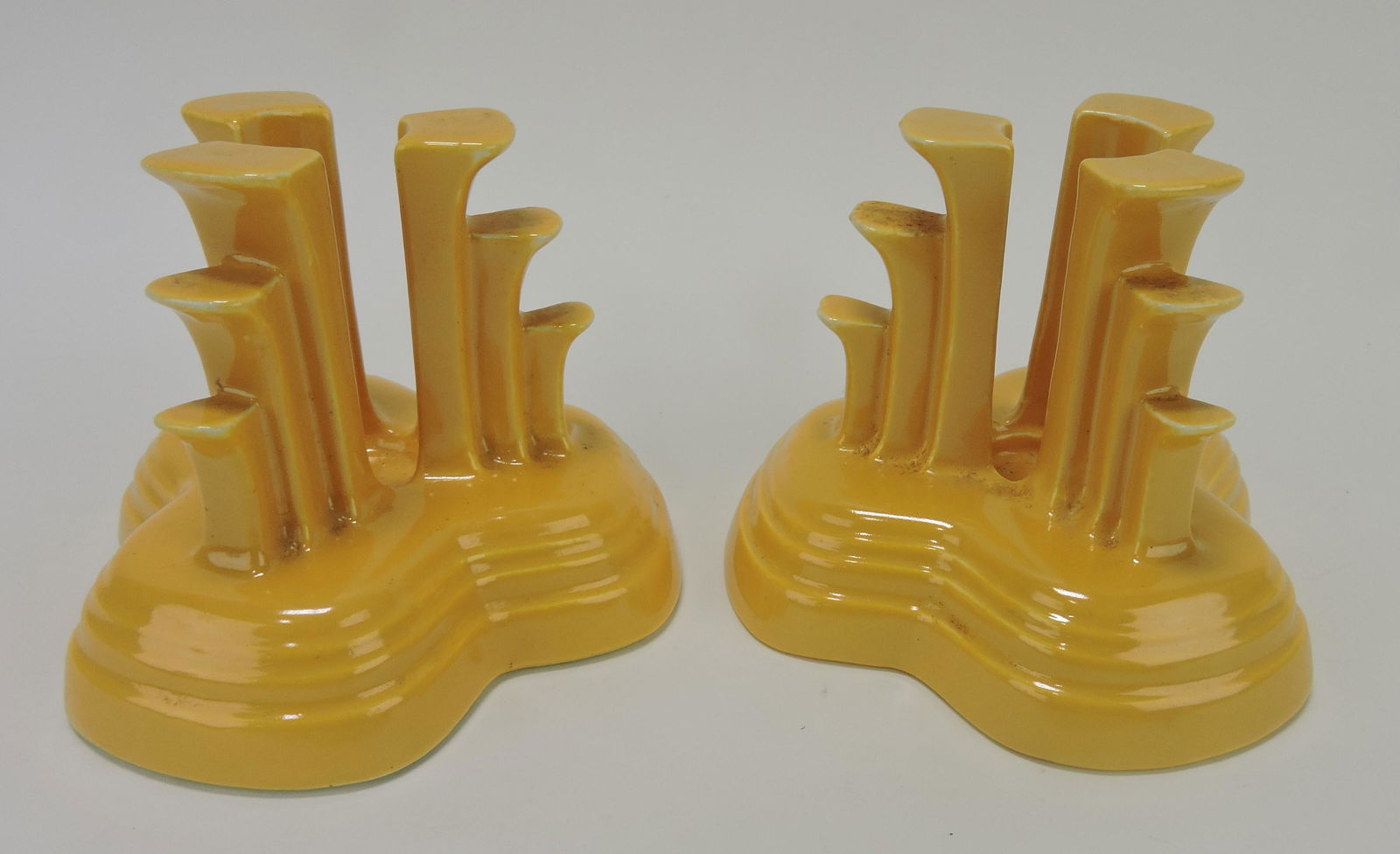Fiesta tripod candle holder, pair, (1 of 1)