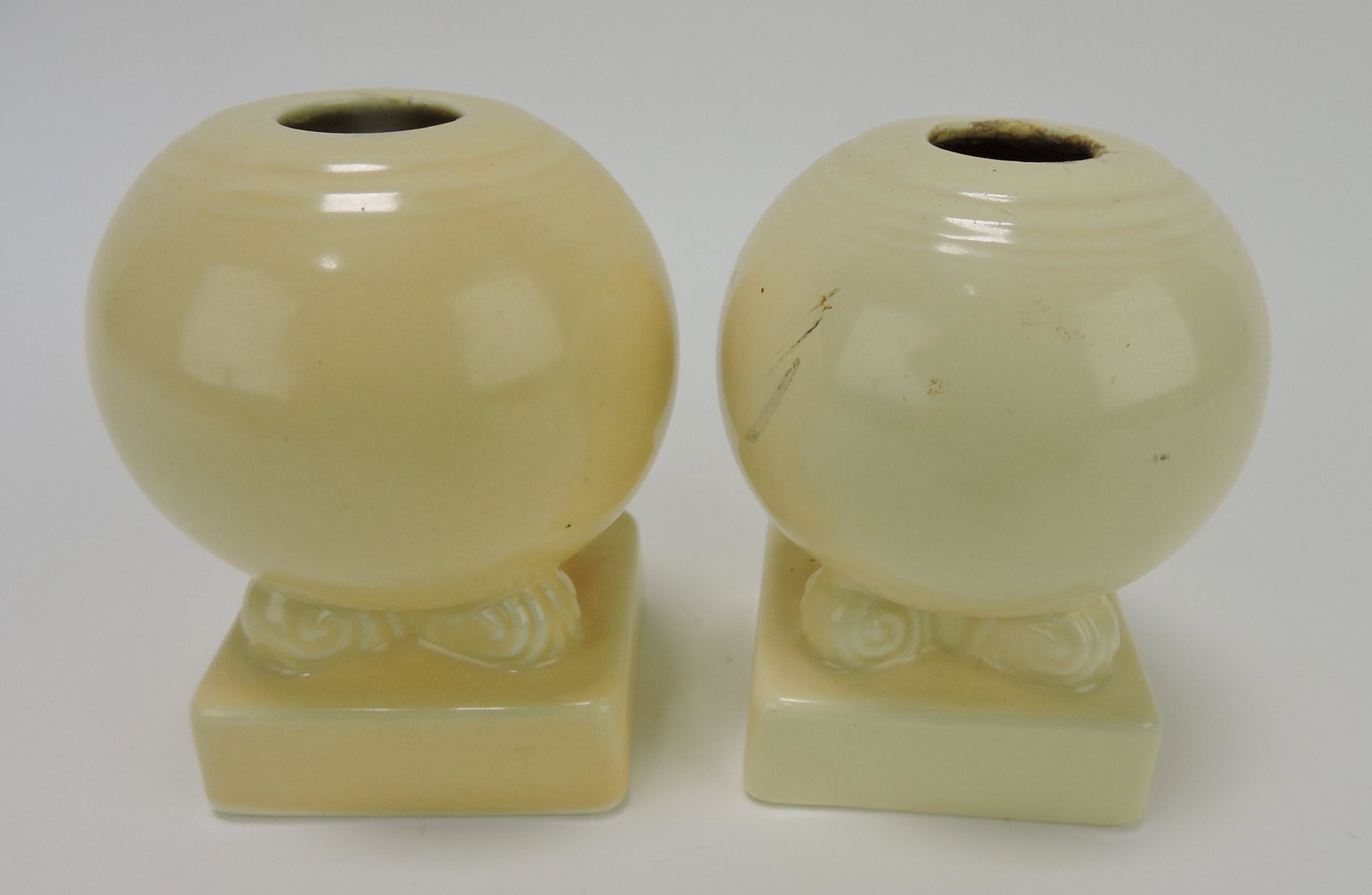 Fiesta bulb candle holder, pair, ivory (1 of 1)