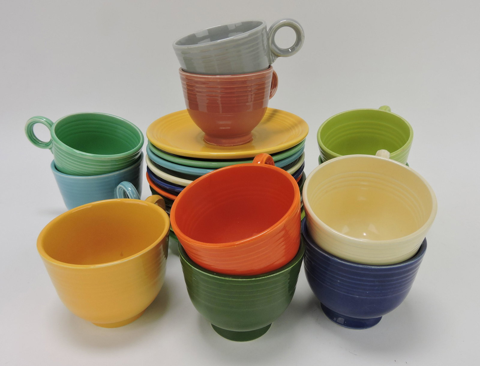 Fiesta cup & saucer group, all 11 colors: .