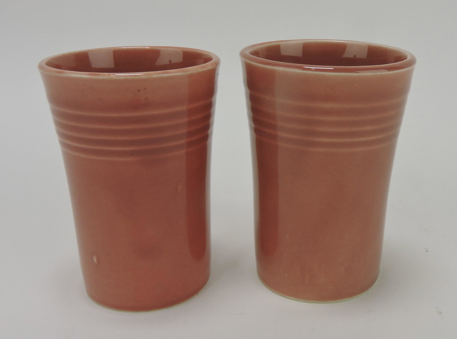 Fiesta lot of 2 rose tumblers: .