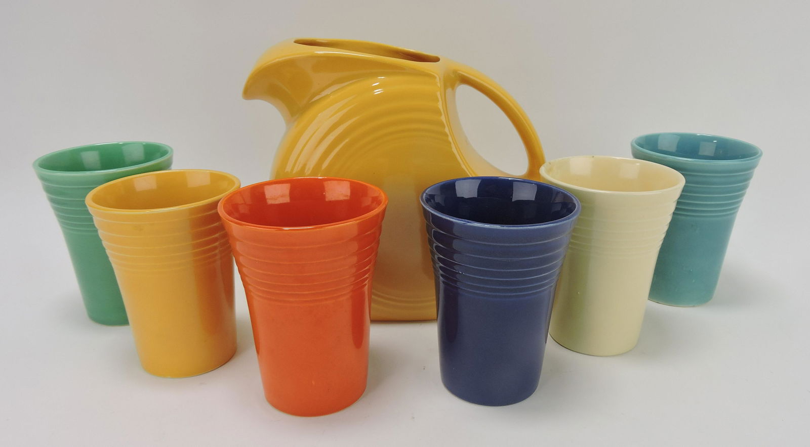 Fiesta 7 pc water set, rim repair to (1 of 1)