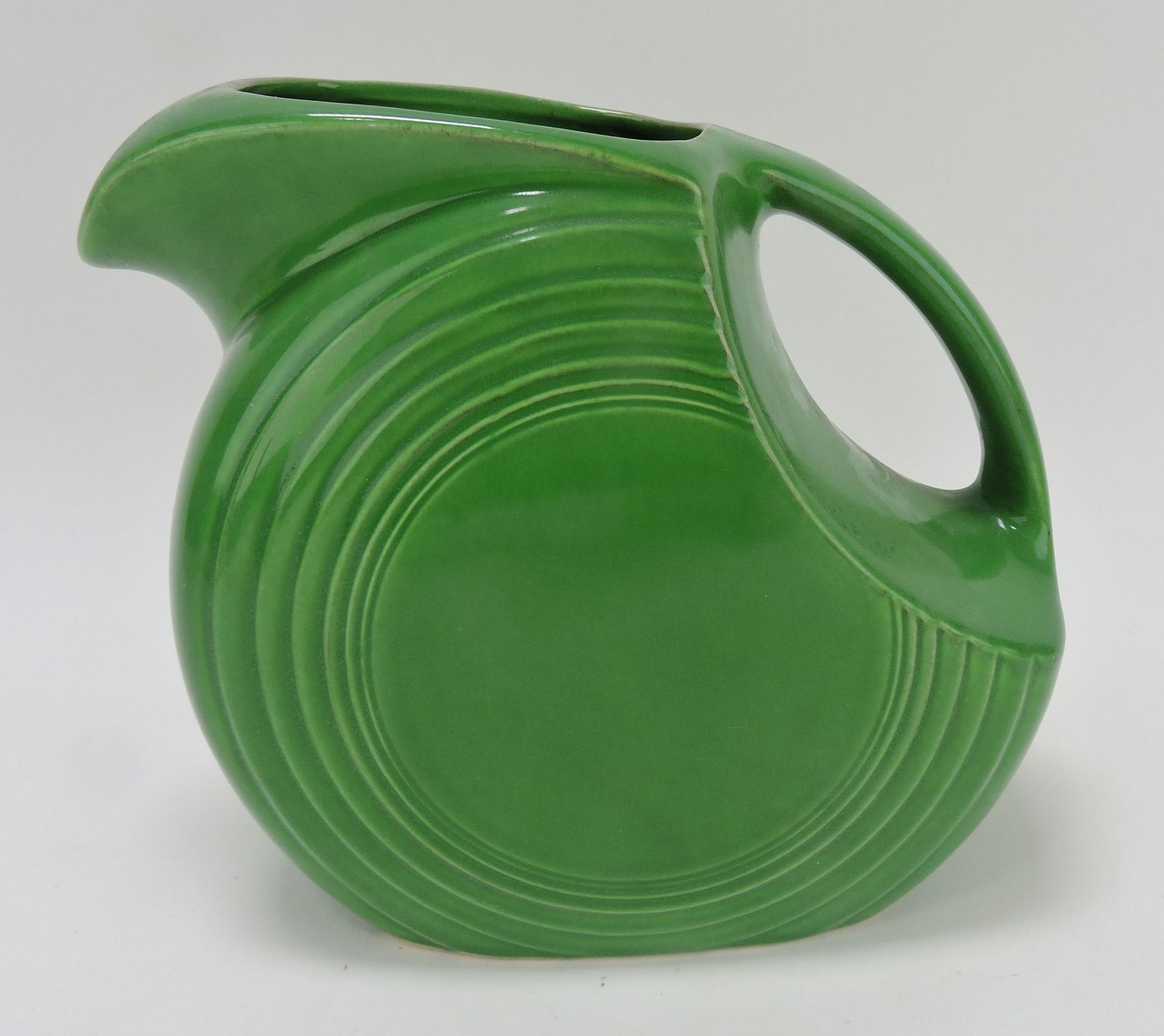 Fiesta disc water pitcher, medium green, (1 of 1)