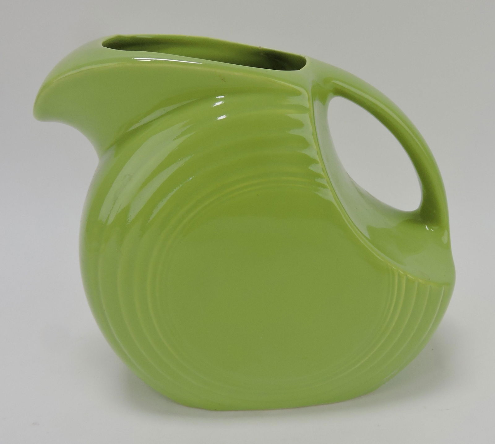 Fiesta disc water pitcher, chartreuse, (1 of 1)