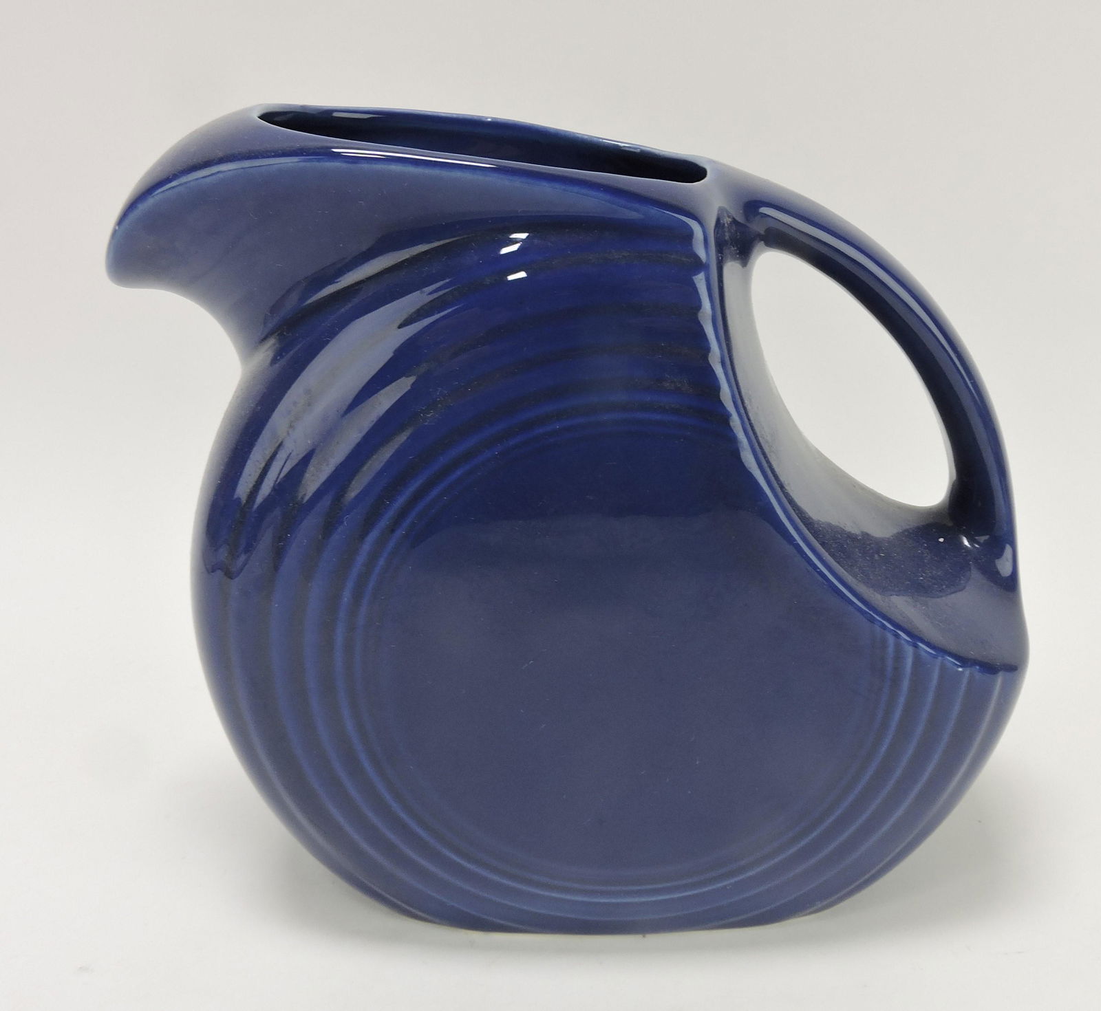 Fiesta disc water pitcher, cobalt (1 of 1)