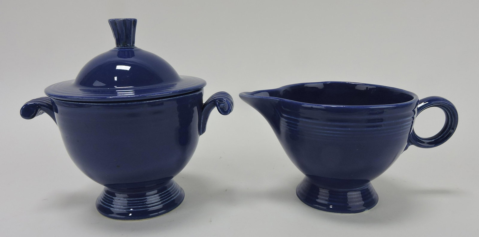 Fiesta cream & sugar, cobalt: .