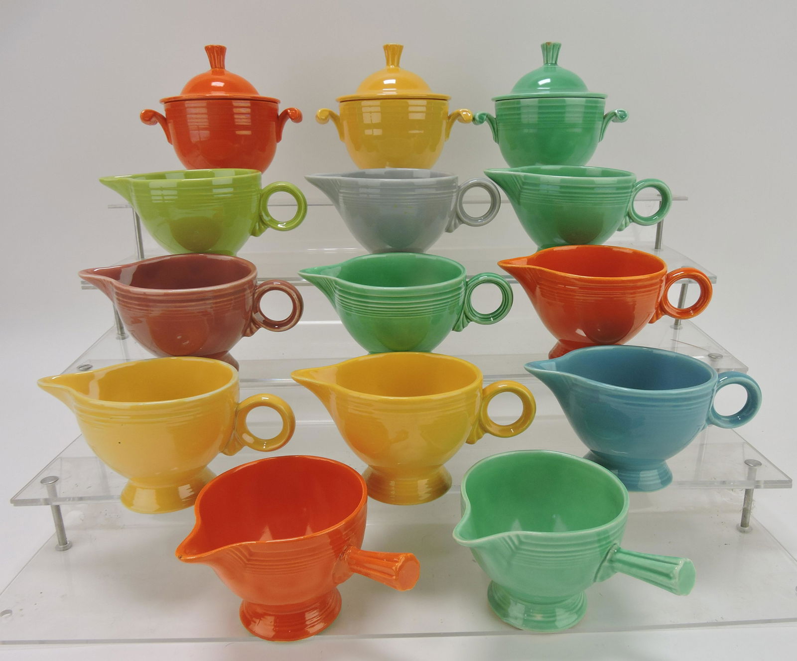 Fiesta cream & sugar group, various (1 of 1)