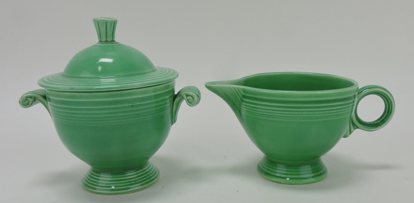 Fiesta cream & sugar, green: .