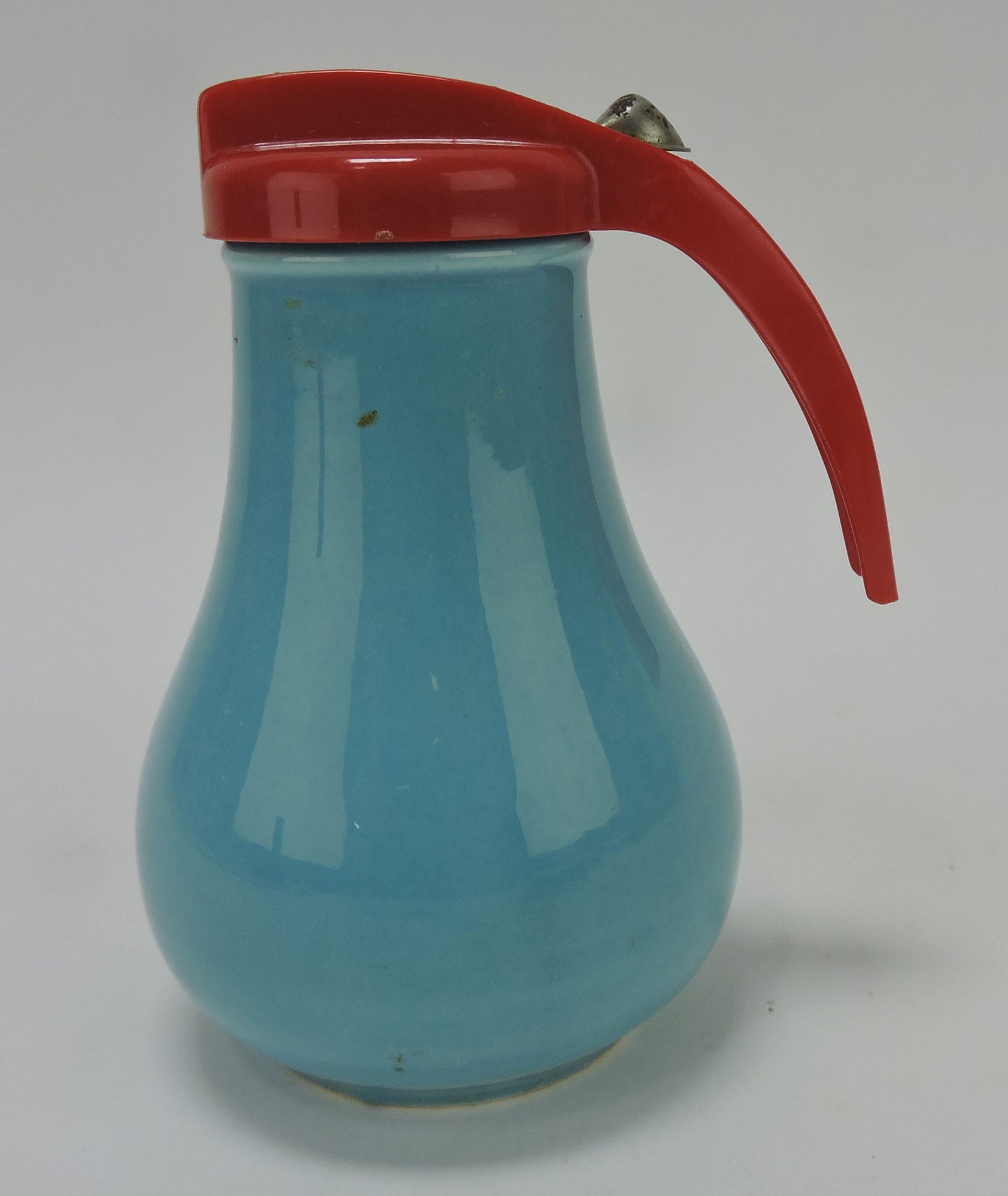 Fiesta syrup pitcher, turquoise (1 of 1)