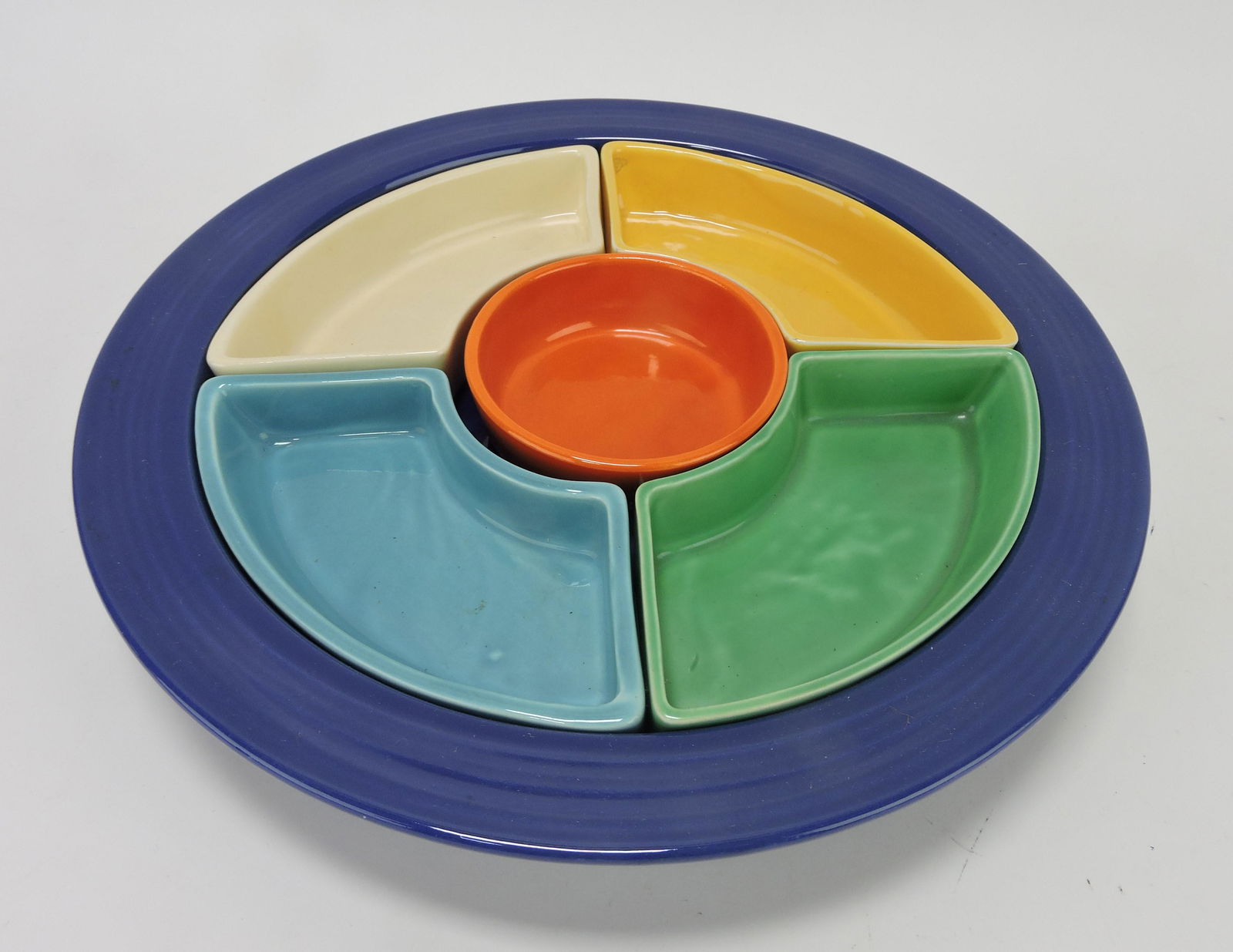 Fiesta relish tray, all 6 colors (1 of 1)