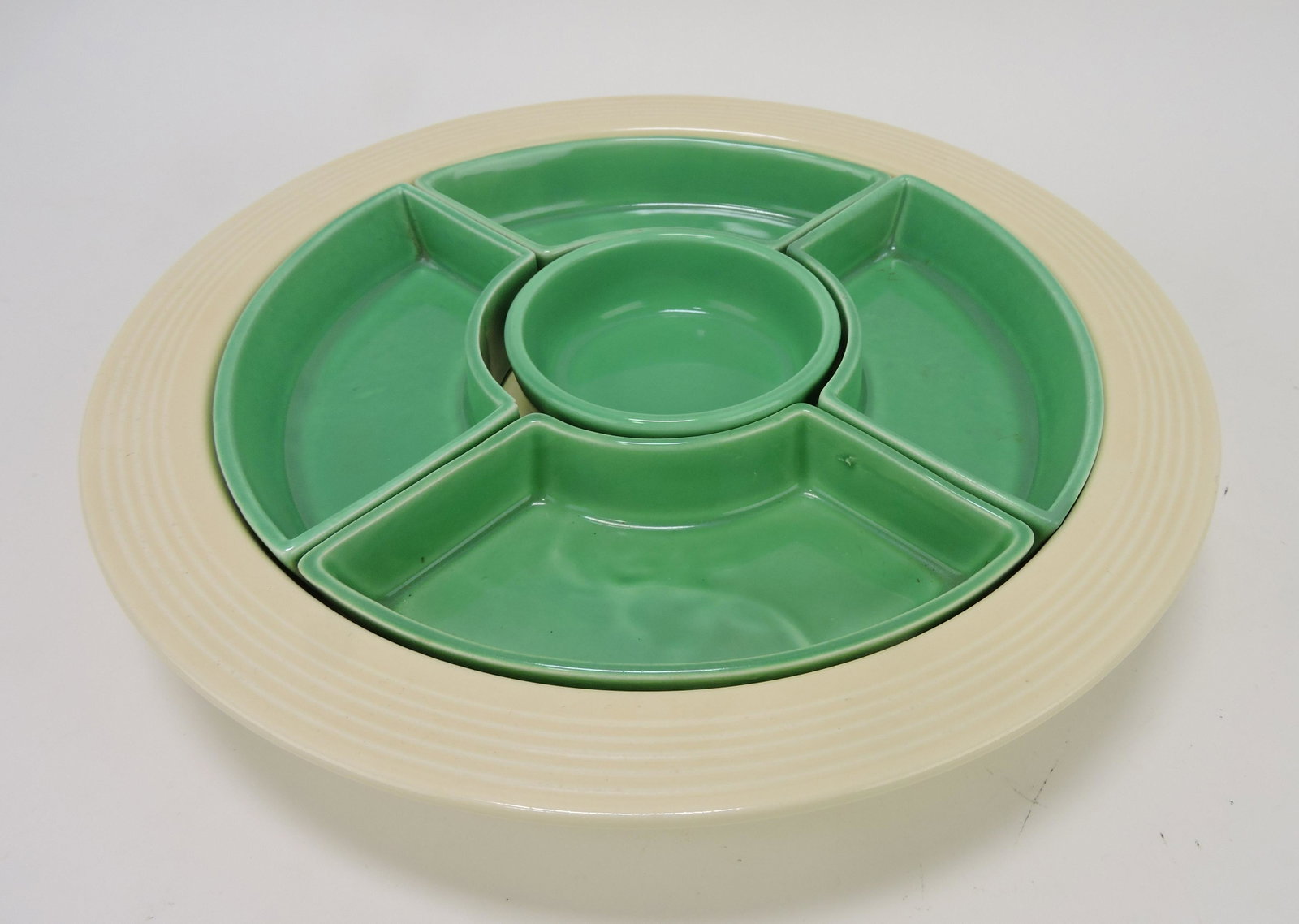 Fiesta relish tray: .