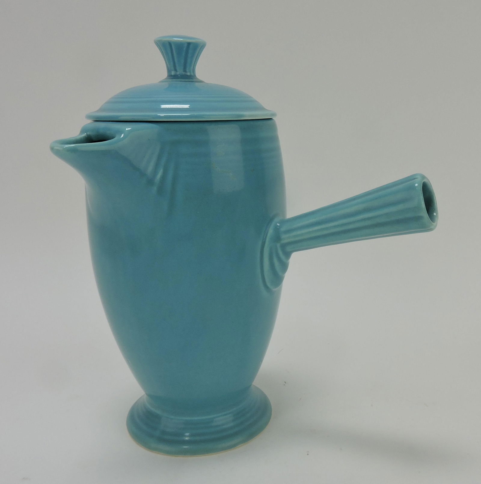 Fiesta demitasse coffee pot, turquoise (1 of 1)