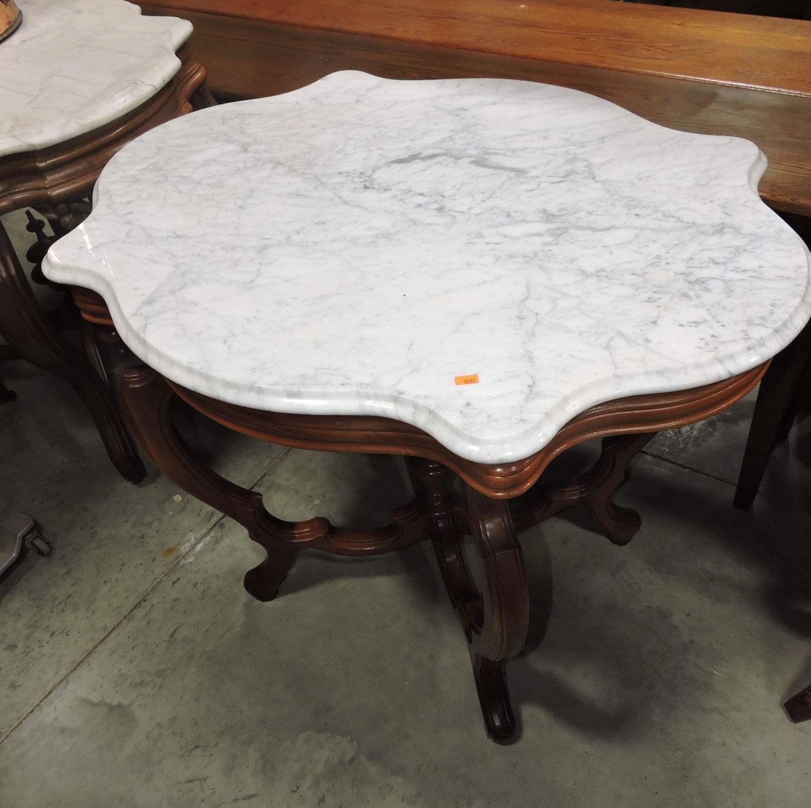 Walnut Victorian marble top parlor (1 of 2)