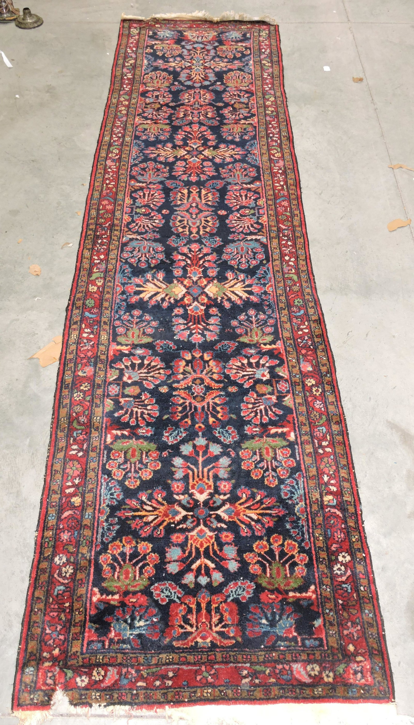 Antique Sarouk oriental rug, runner, (1 of 4)