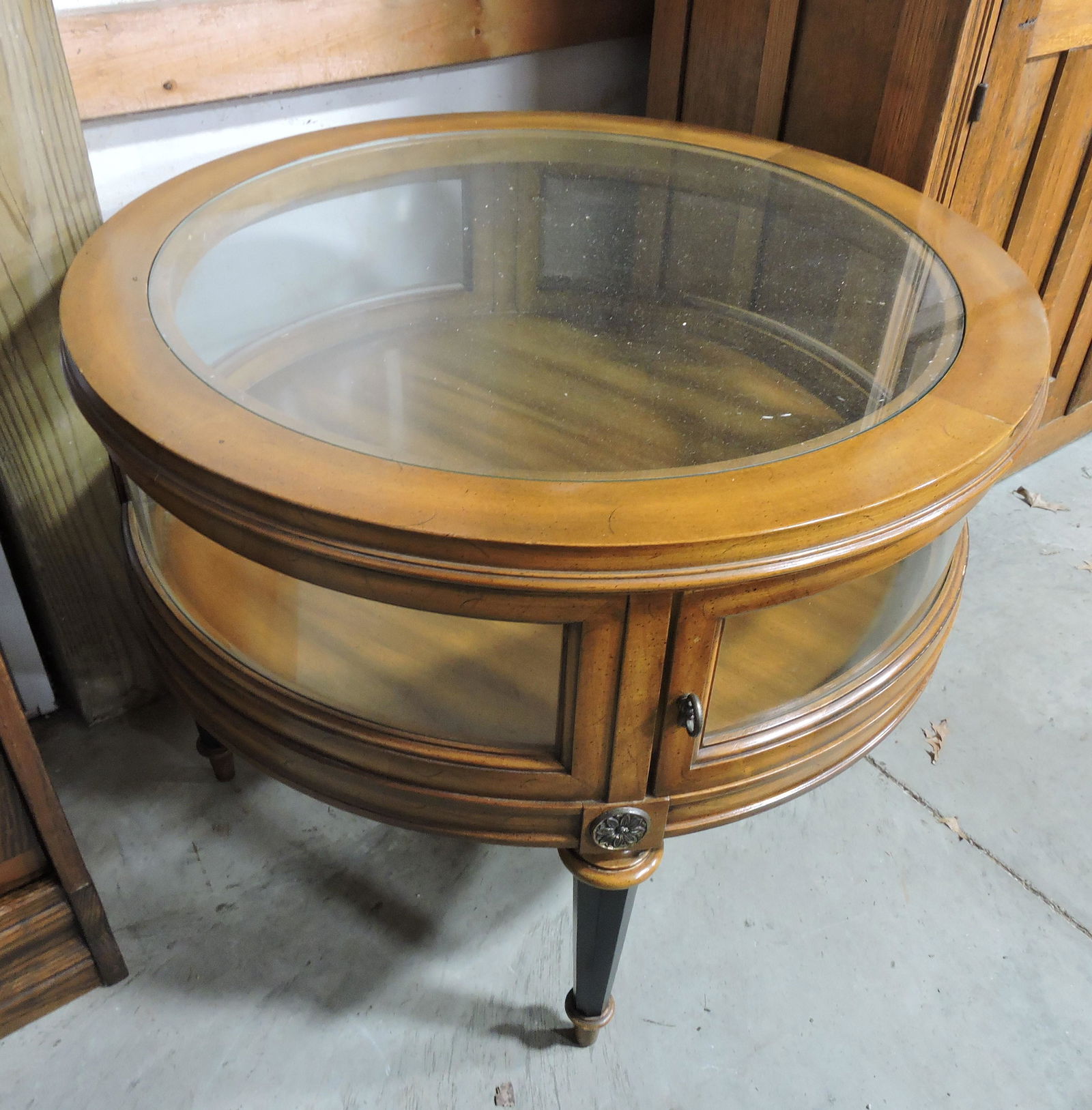 Display case lamp table, 22"h, 29"d (1 of 1)