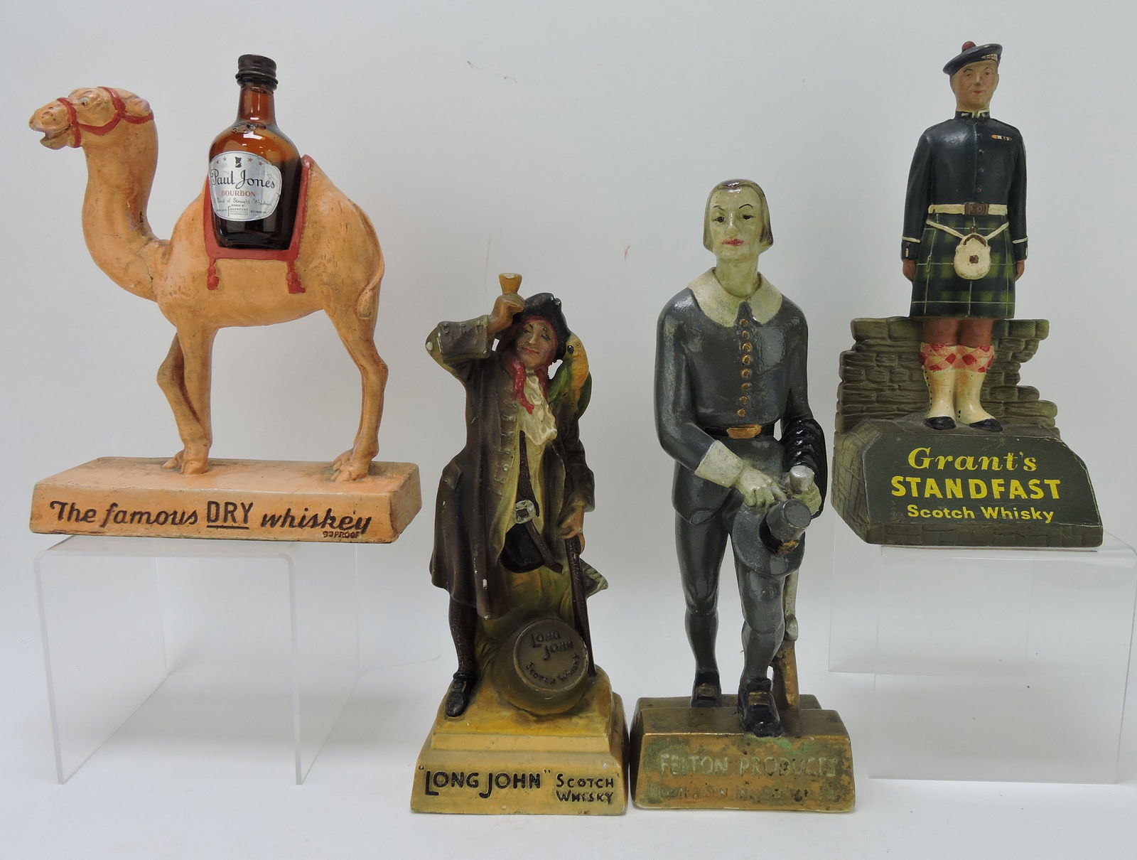 Chalkware lot of 4 advertising statues: (1 of 1)