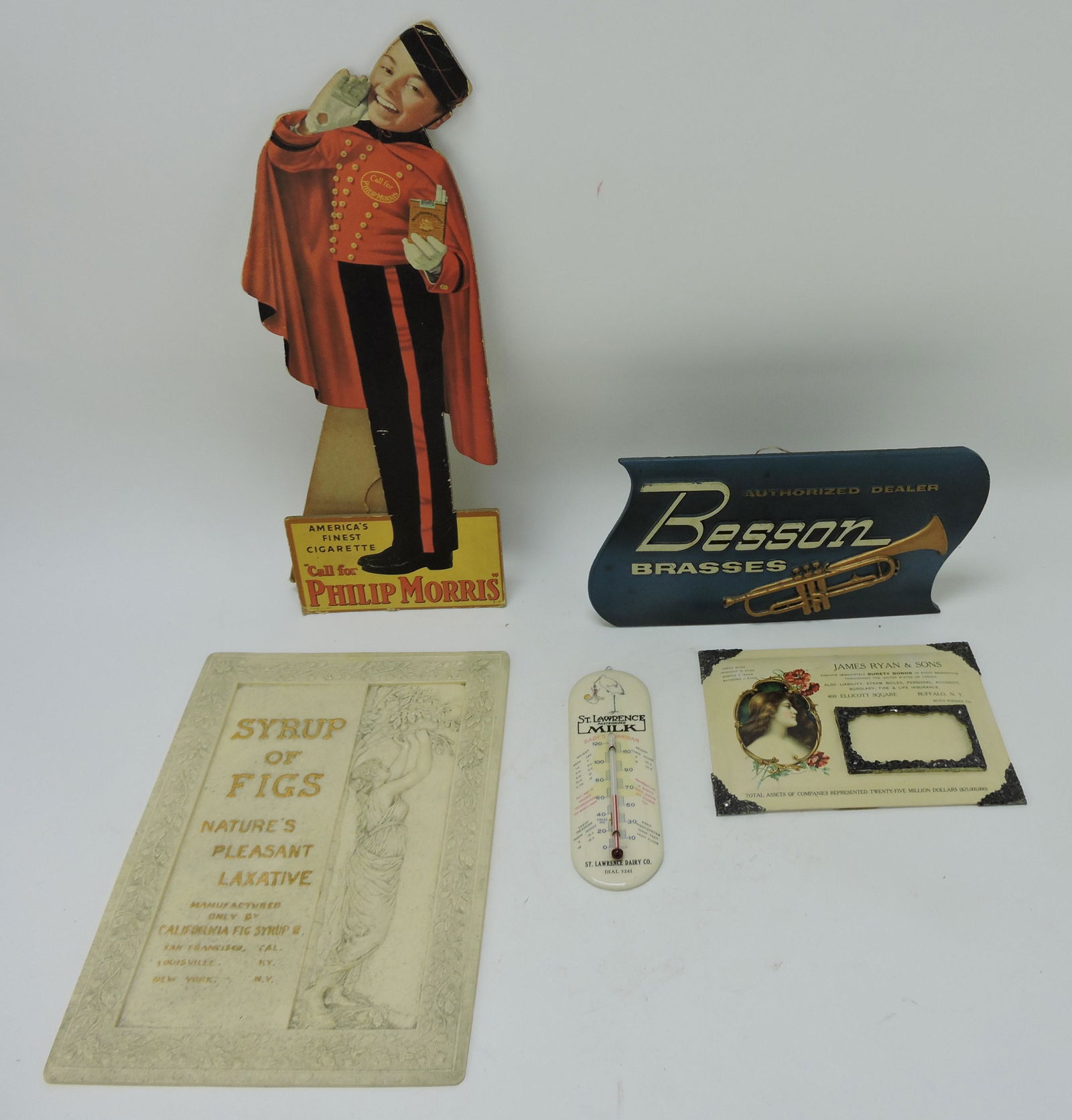 Lot of 5 advertising signs: Philip (1 of 1)