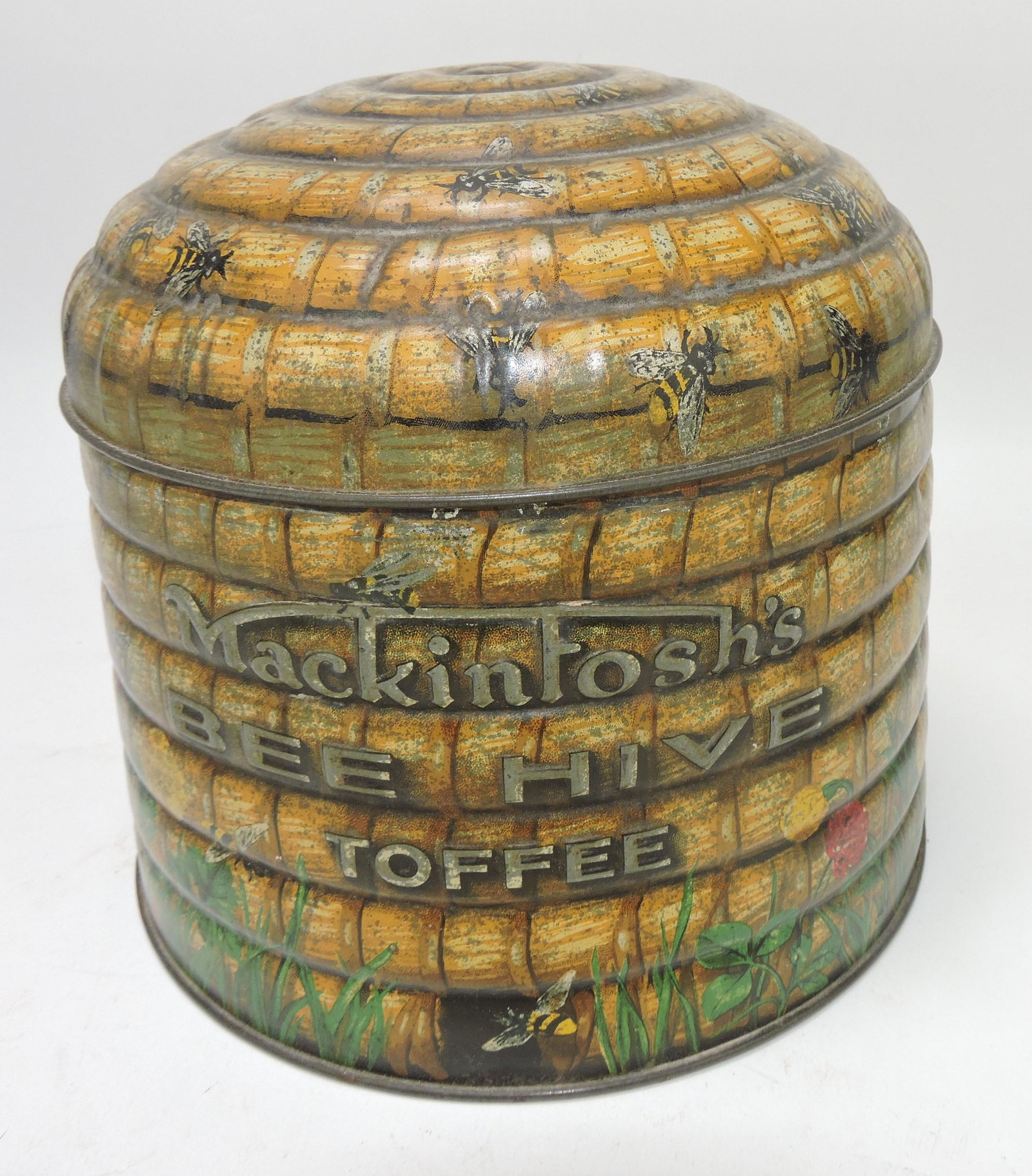 Mackintosh's Bee Hive Toffee tin, (1 of 2)
