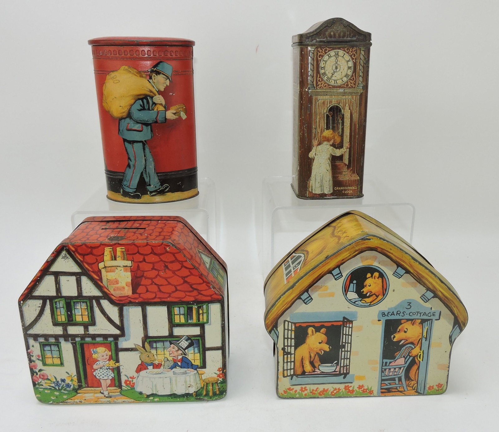 Lot of 4 tins: CWS Mailbox, John Hill (1 of 2)