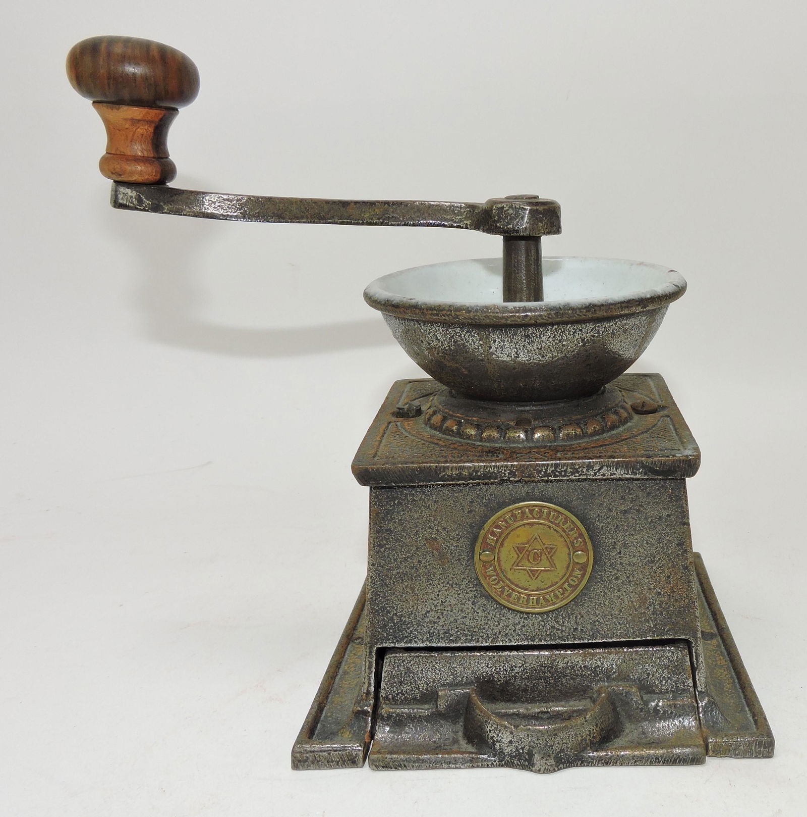 Wolverhampton Iron Coffee Grinder; Auction