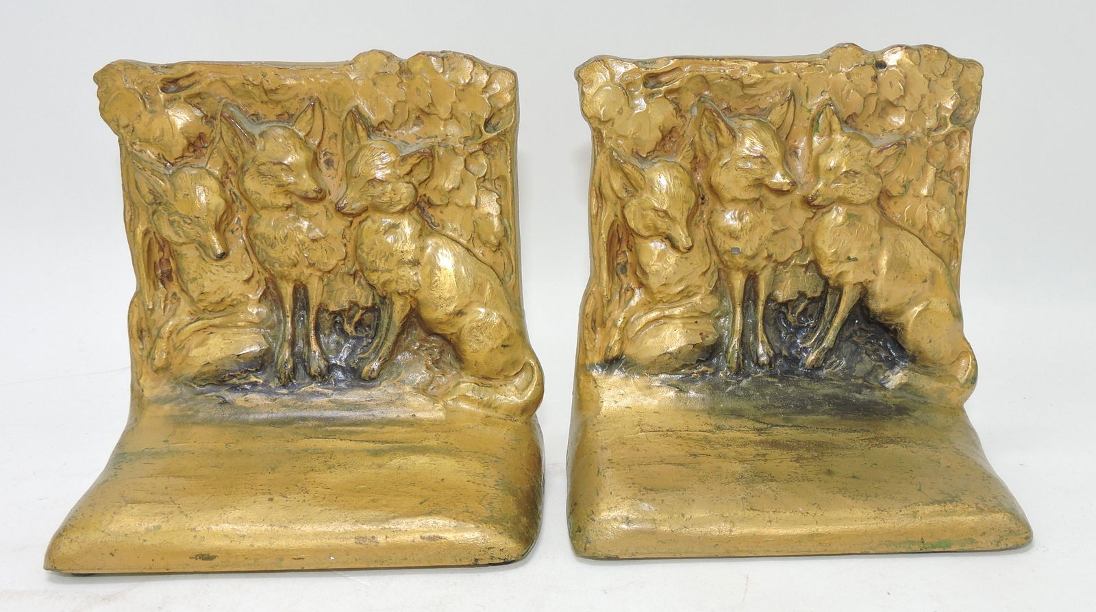 Weidlich Bros pair of bronze bookends (1 of 1)