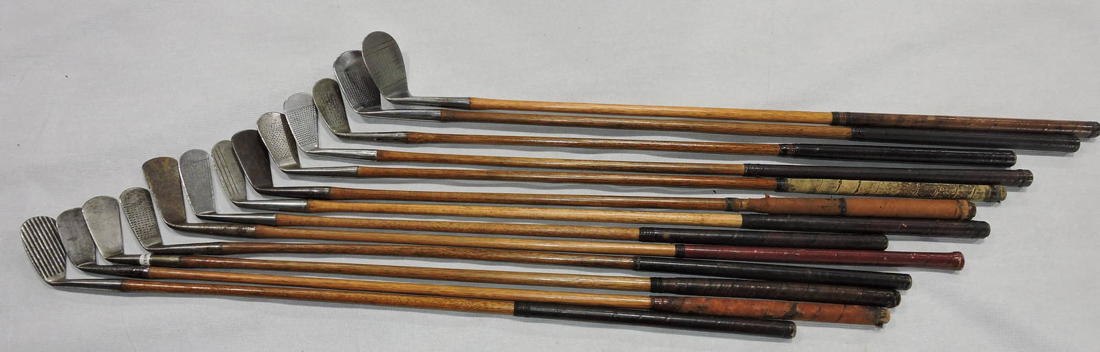 Lot Of 12 Wood Shaft Golf Clubs Auction