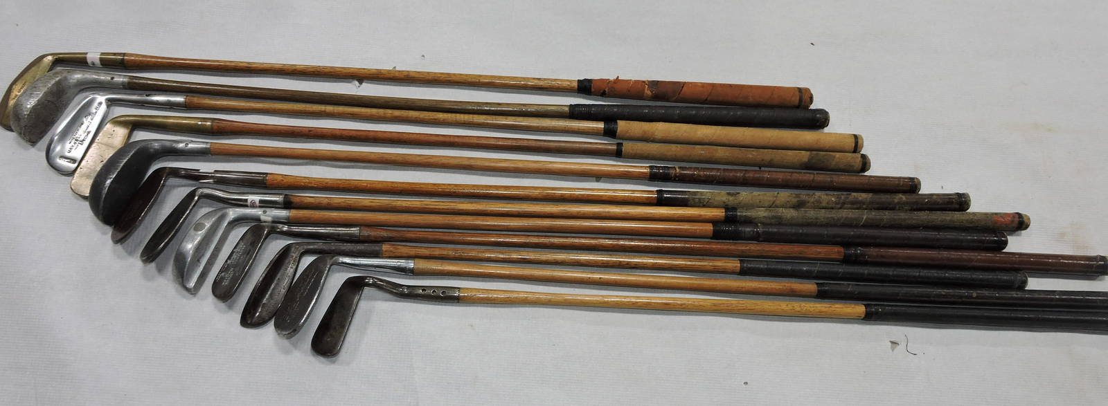 Lot Of 12 Wood Shaft Golf Clubs Auction