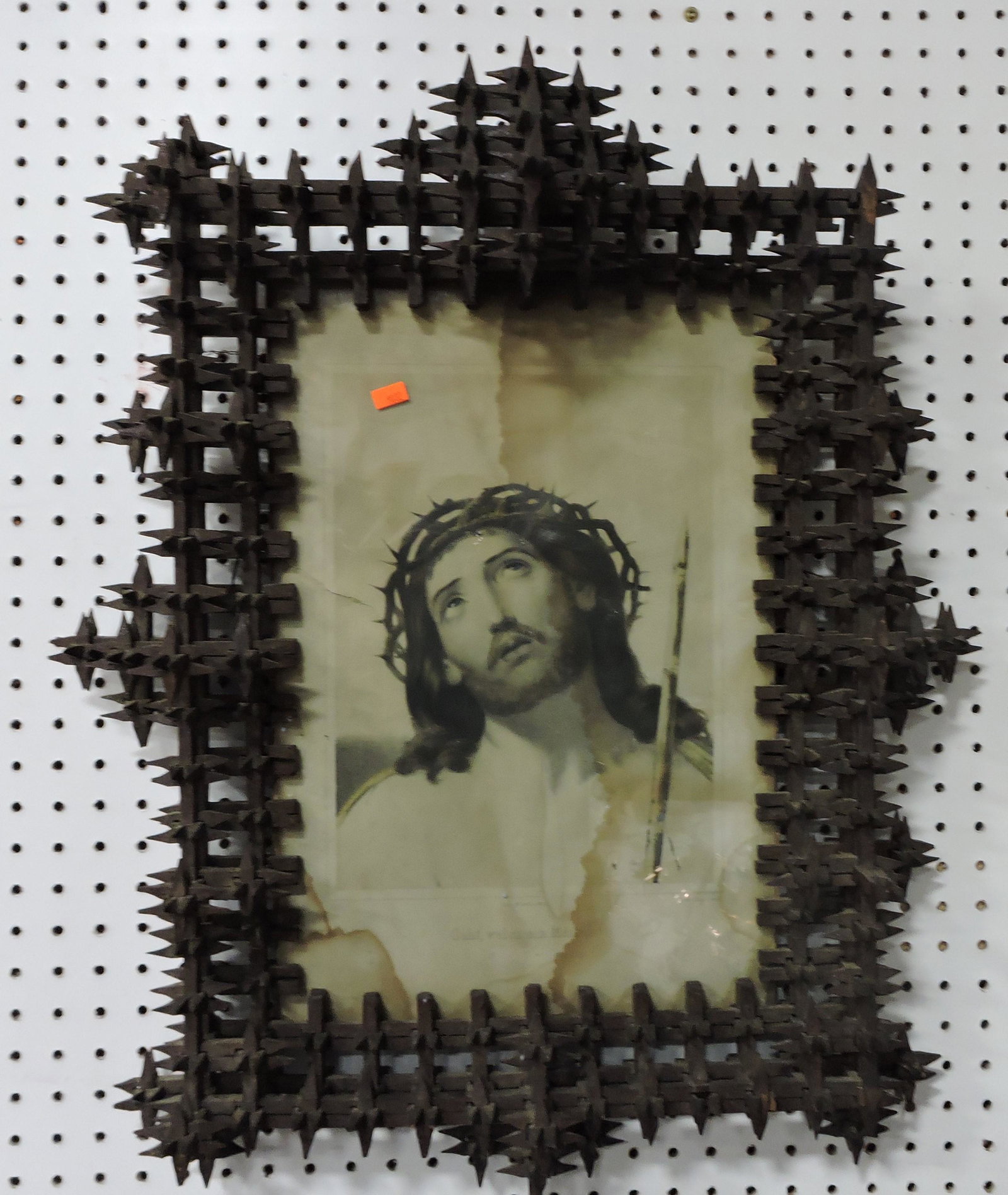 Religious print (staining) in tramp art (1 of 1)