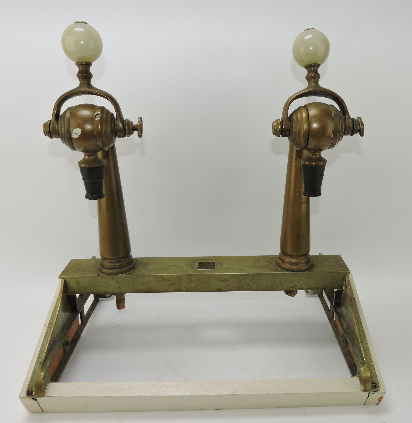 Brass soda fountain dispenser and (1 of 2)