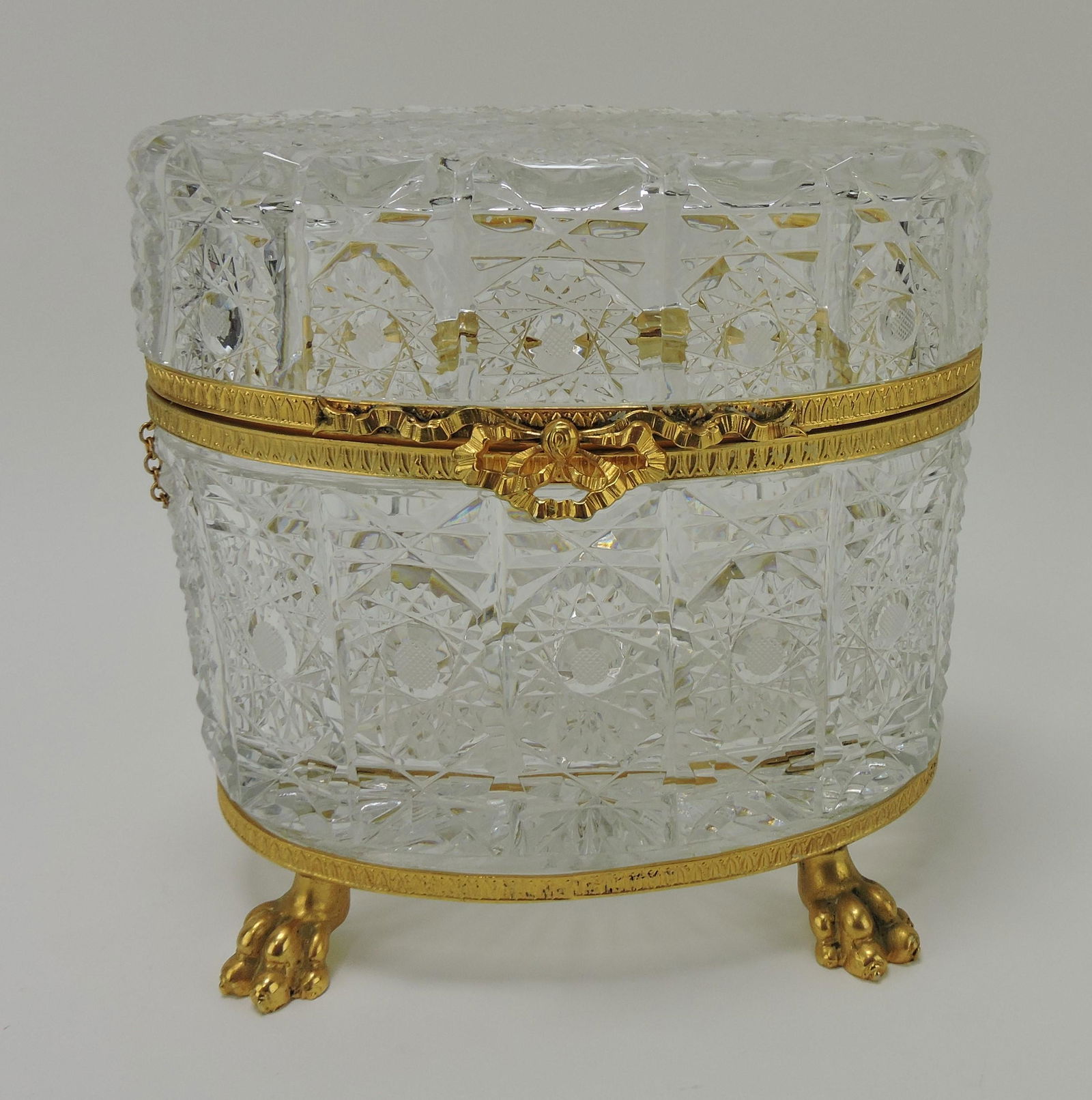 Cut glass brass ormolu mounted (1 of 1)