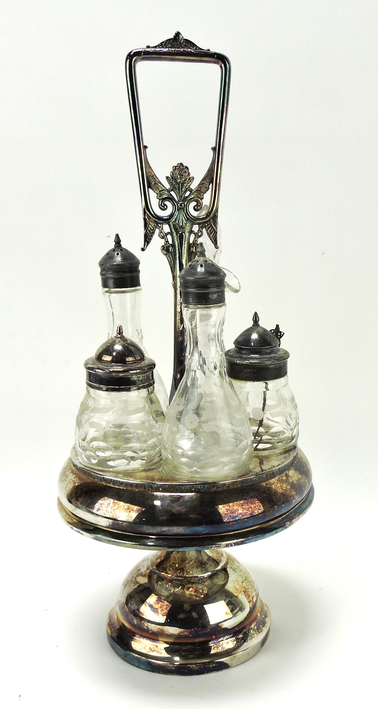 Castor bottle set with call bell holder (1 of 1)