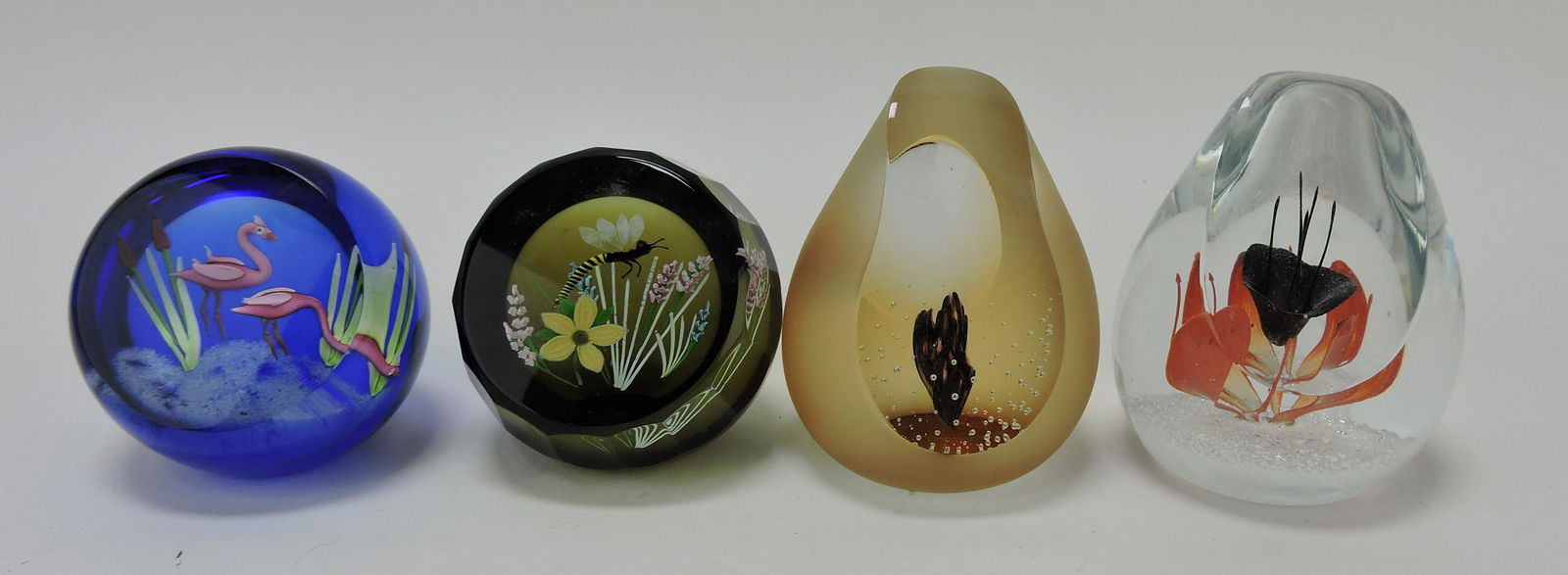 Caithness lot of 4 paperweights, (1 of 3)