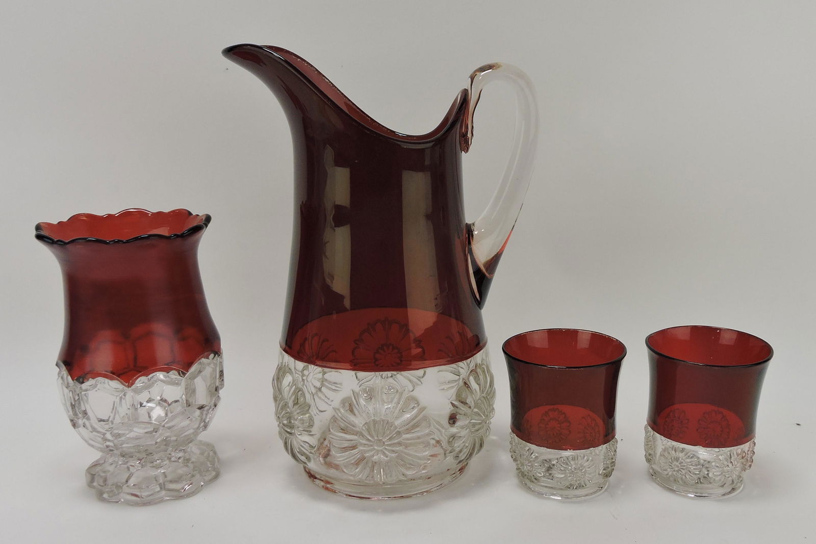 EAPG ruby stained celery vase (1 of 1)