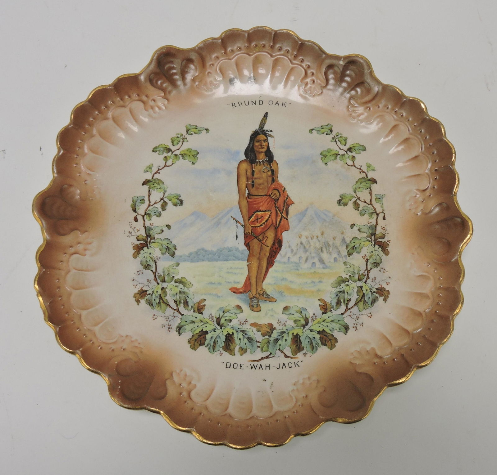 Advertising plate Round Oak (1 of 2)