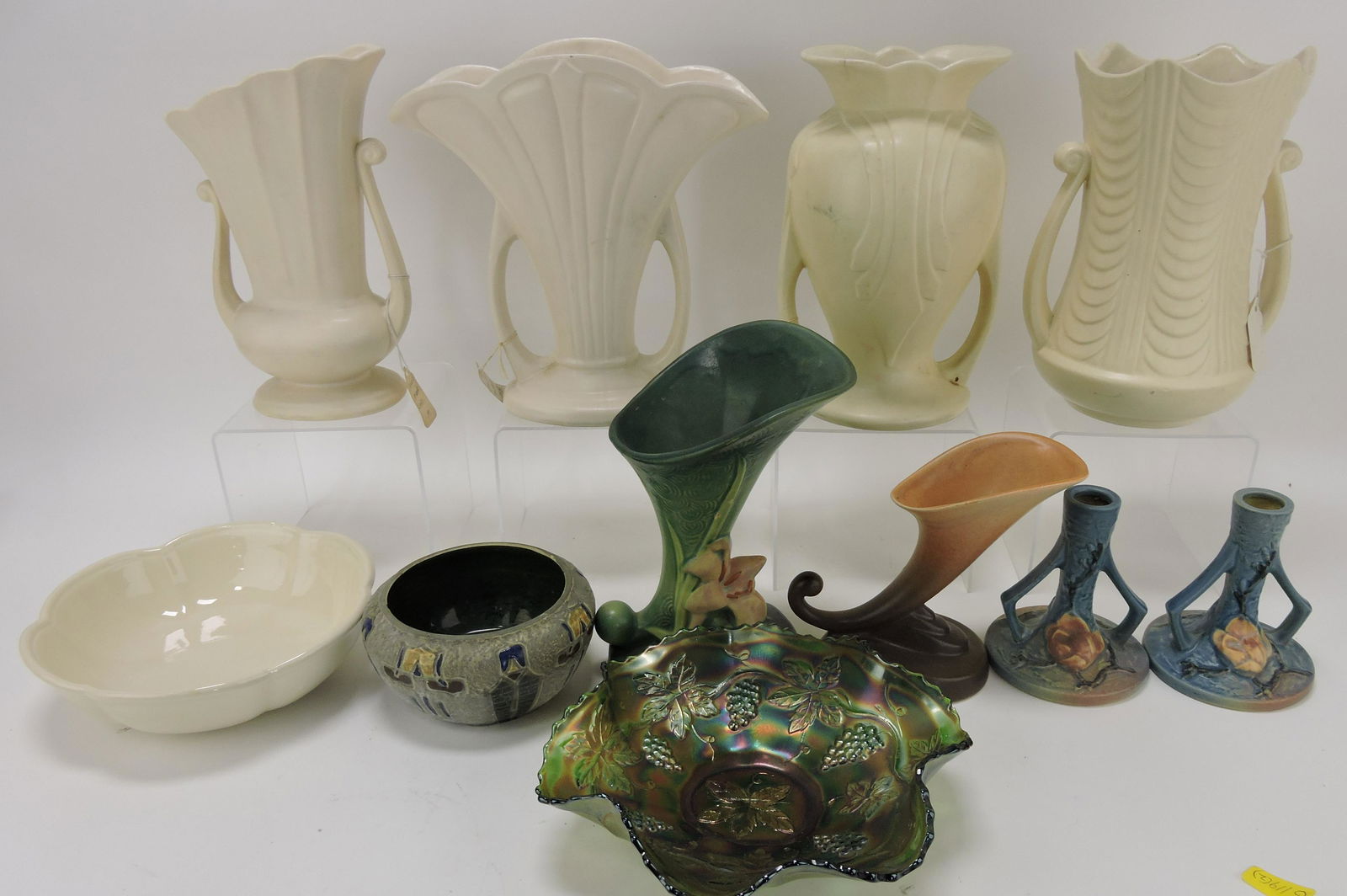 Lot of 10 assorted pottery pieces and (1 of 1)