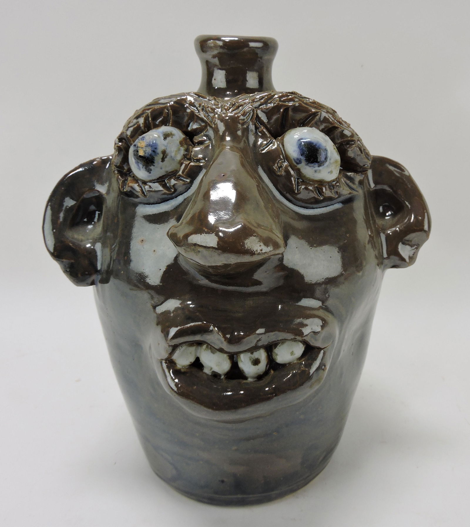 Jerry Brown pottery large face jug, (1 of 1)