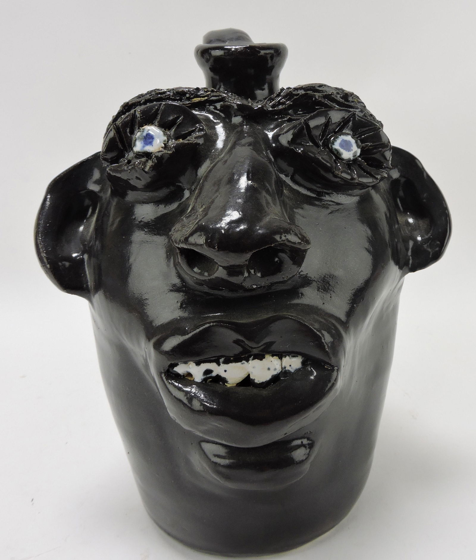 Jerry Brown pottery large face jug, (1 of 1)