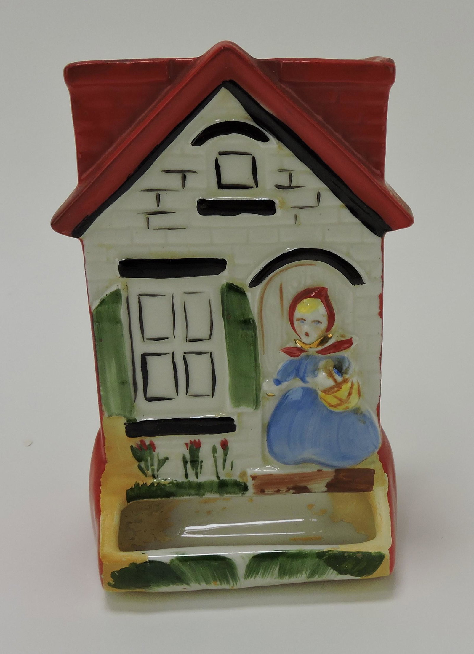 Hull Little Red Riding Hood wall: match safe, repaired