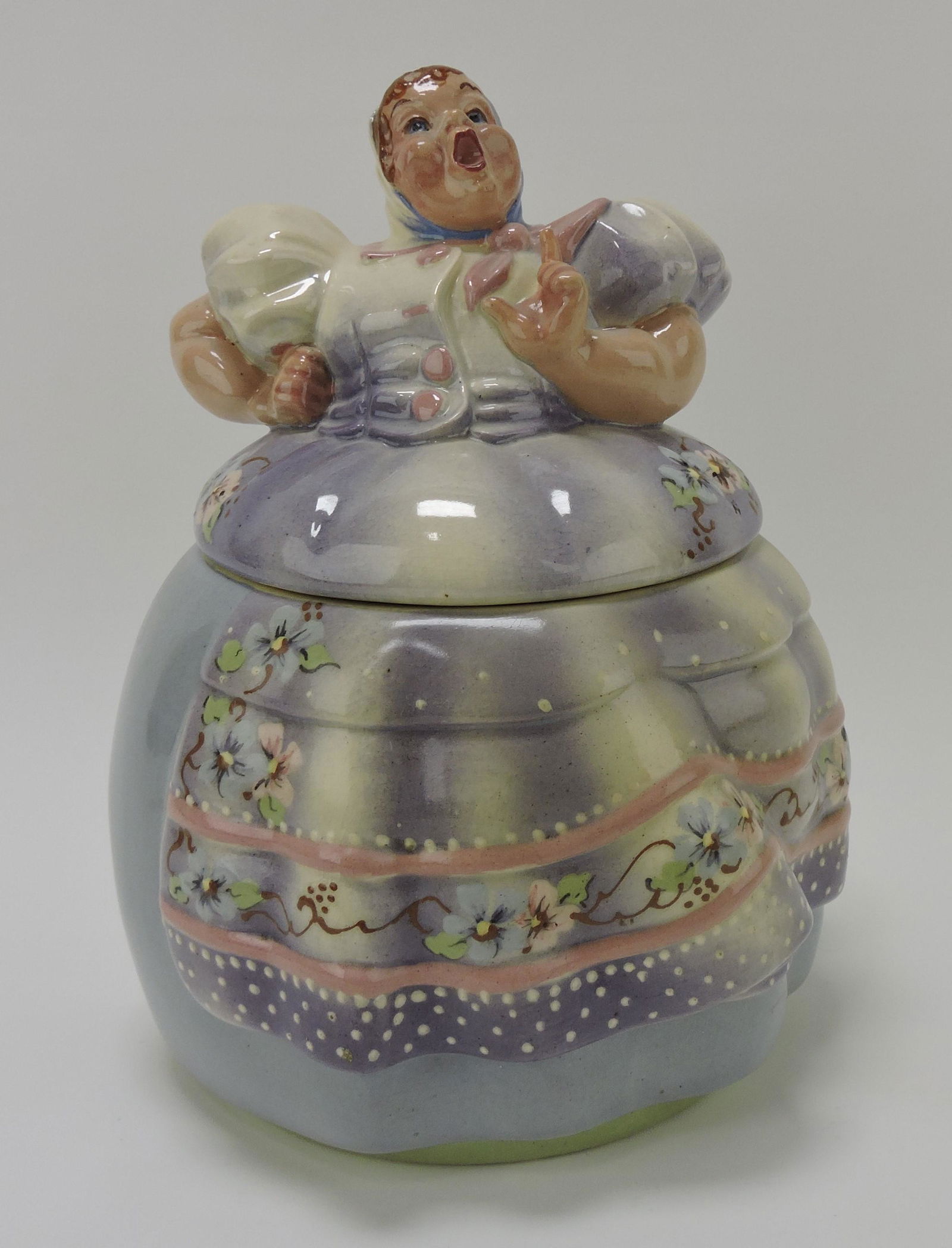 Helen Hutula Tat-L-Tale cookie jar;: Flower Family Collection
