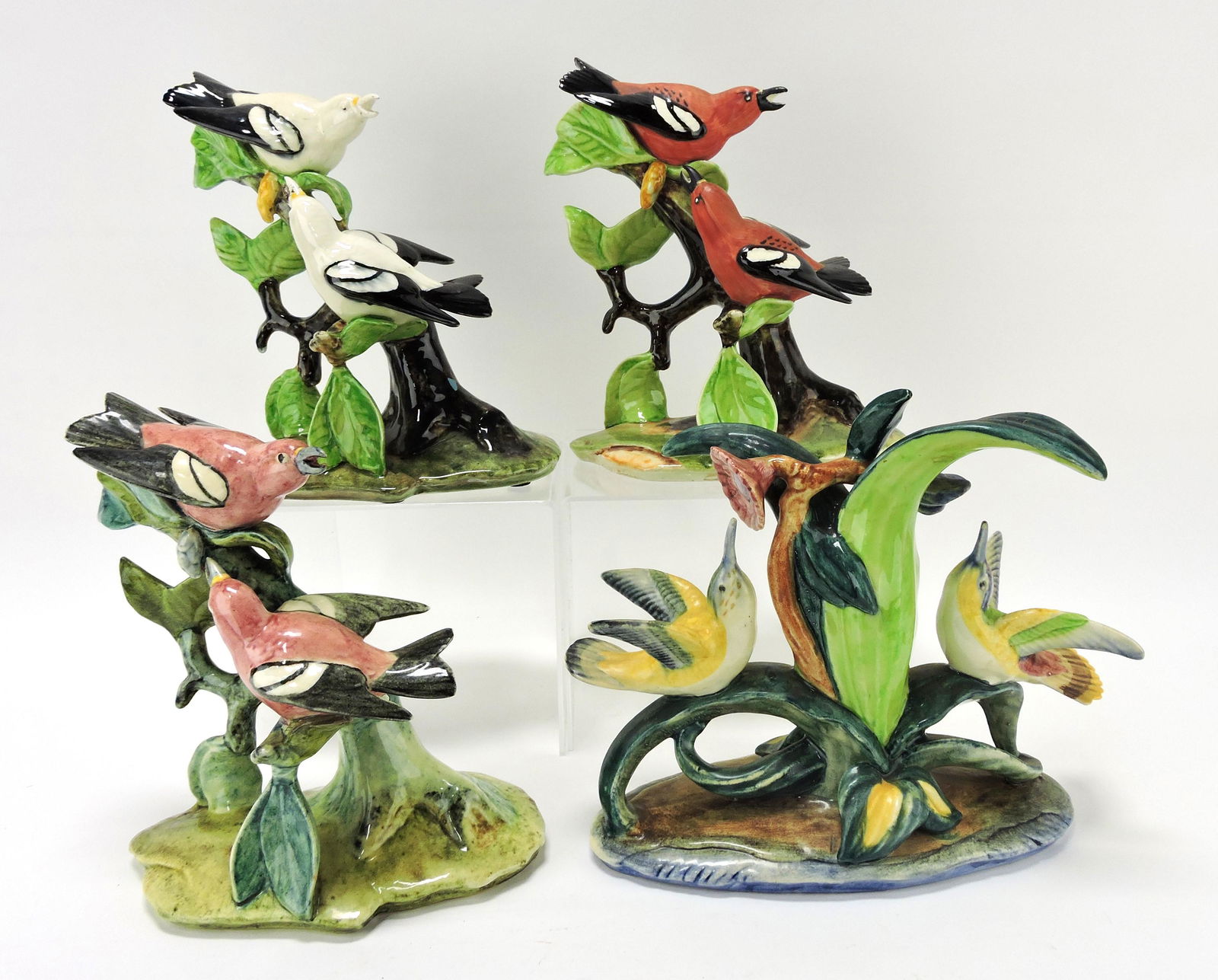 Stangl Pottery lot of 4 two bird figures, (1 of 1)