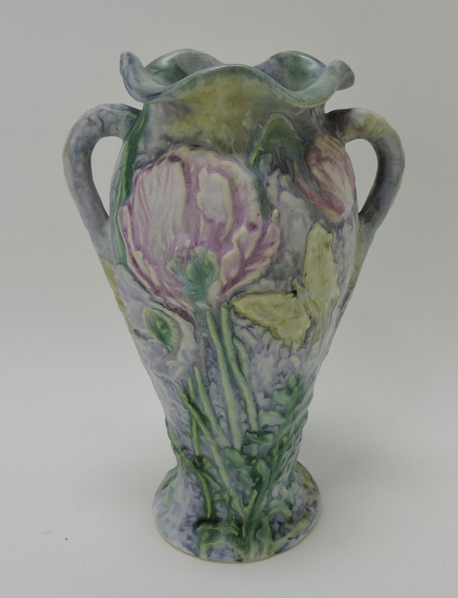 Weller Silvertone 12" vase (1 of 1)