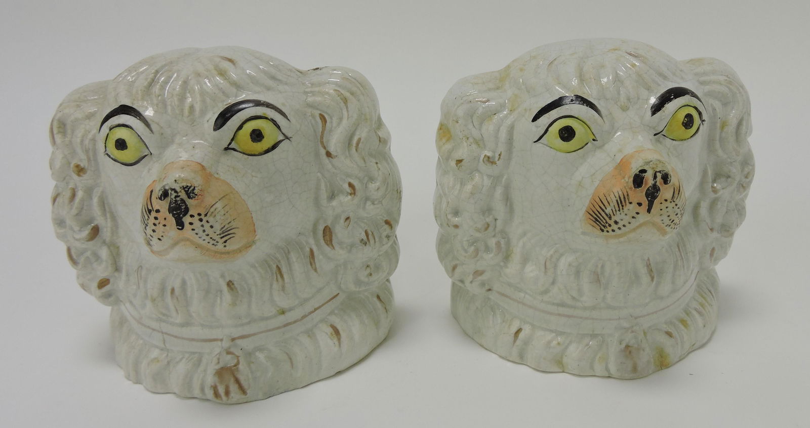 Staffordshire pair of spaniel window (1 of 2)