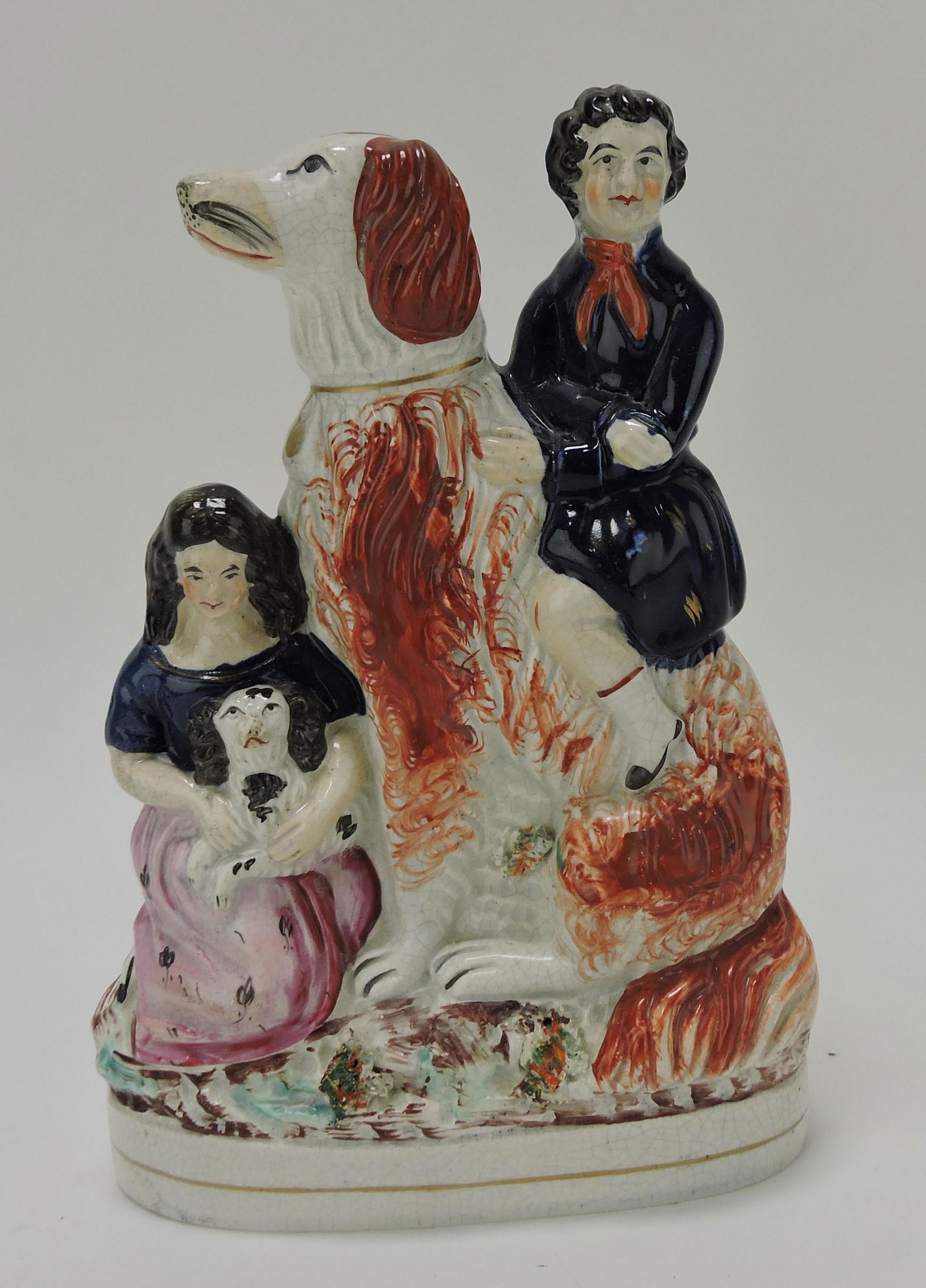 Staffordshire Irish setter with children (1 of 2)