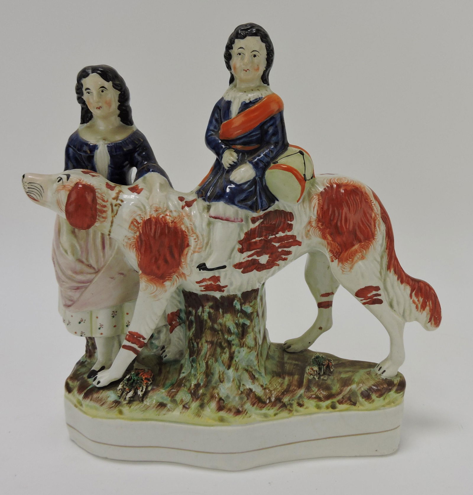 Staffordshire Irish setter with children (1 of 2)