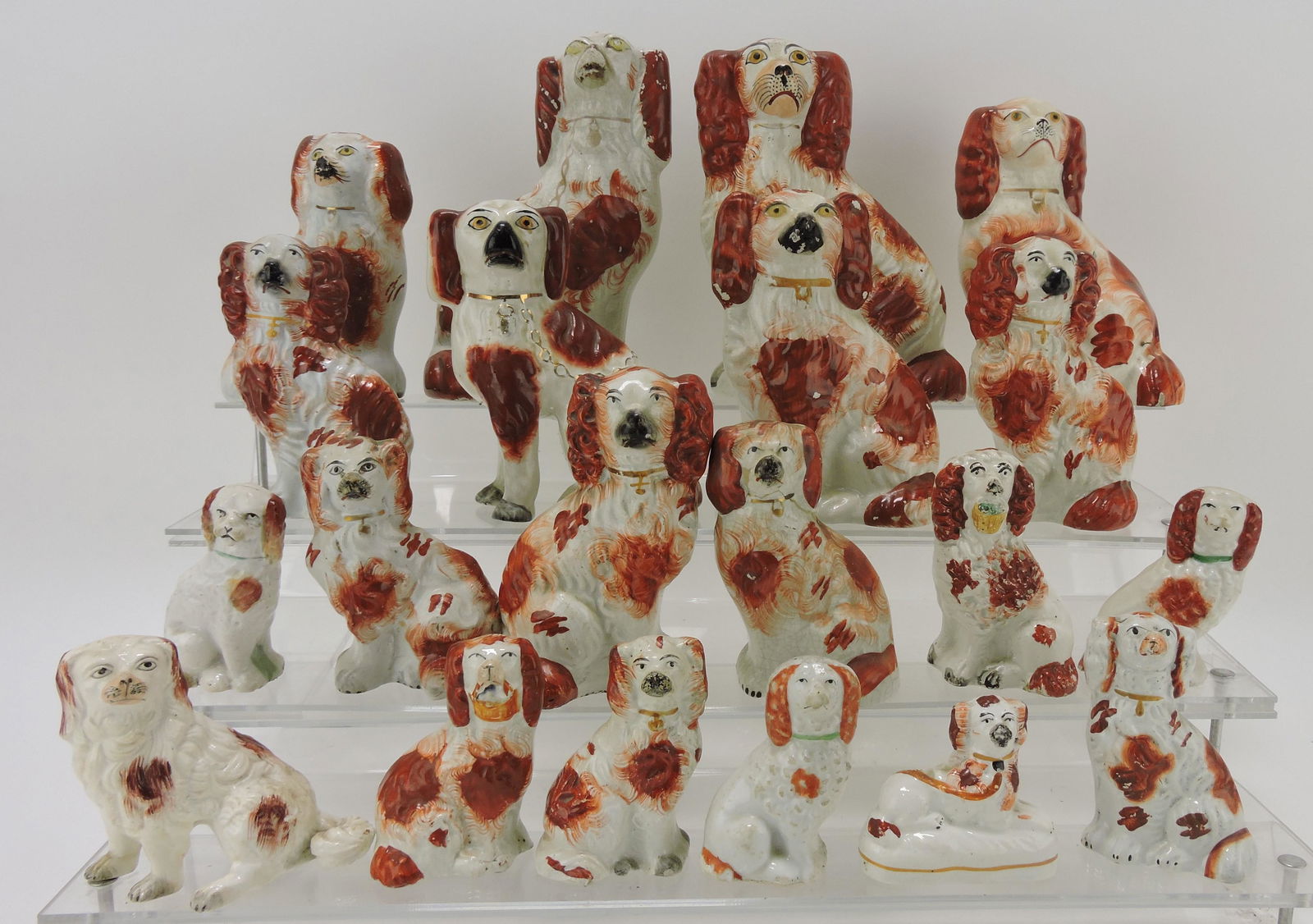 Staffordshire lot of 20 spaniel dog (1 of 1)