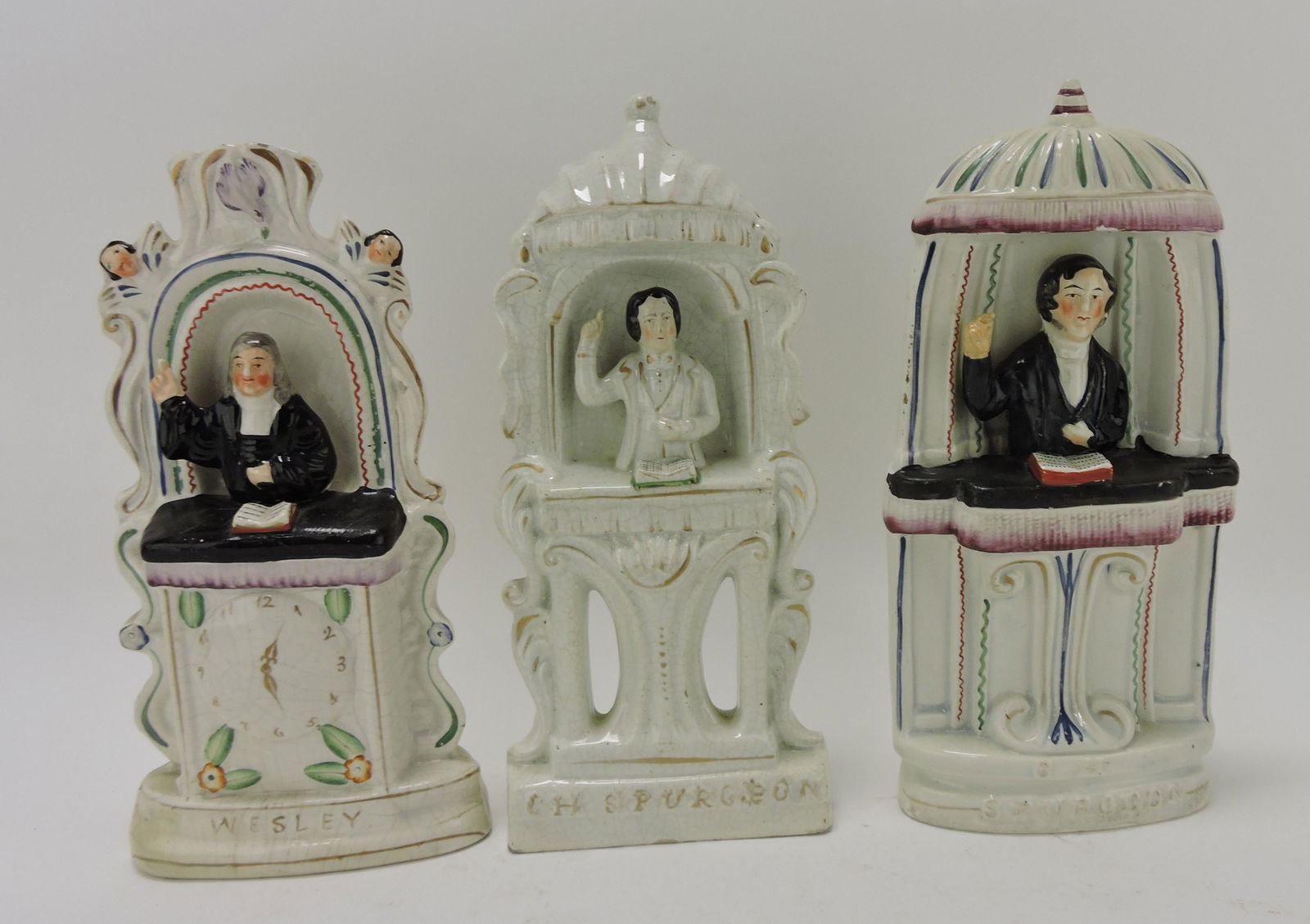 Staffordshire lot of 3 religious figures, (1 of 1)